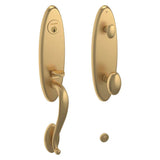 Baldwin - 85360 BLAKELY SGL CYL - Vintage Brass