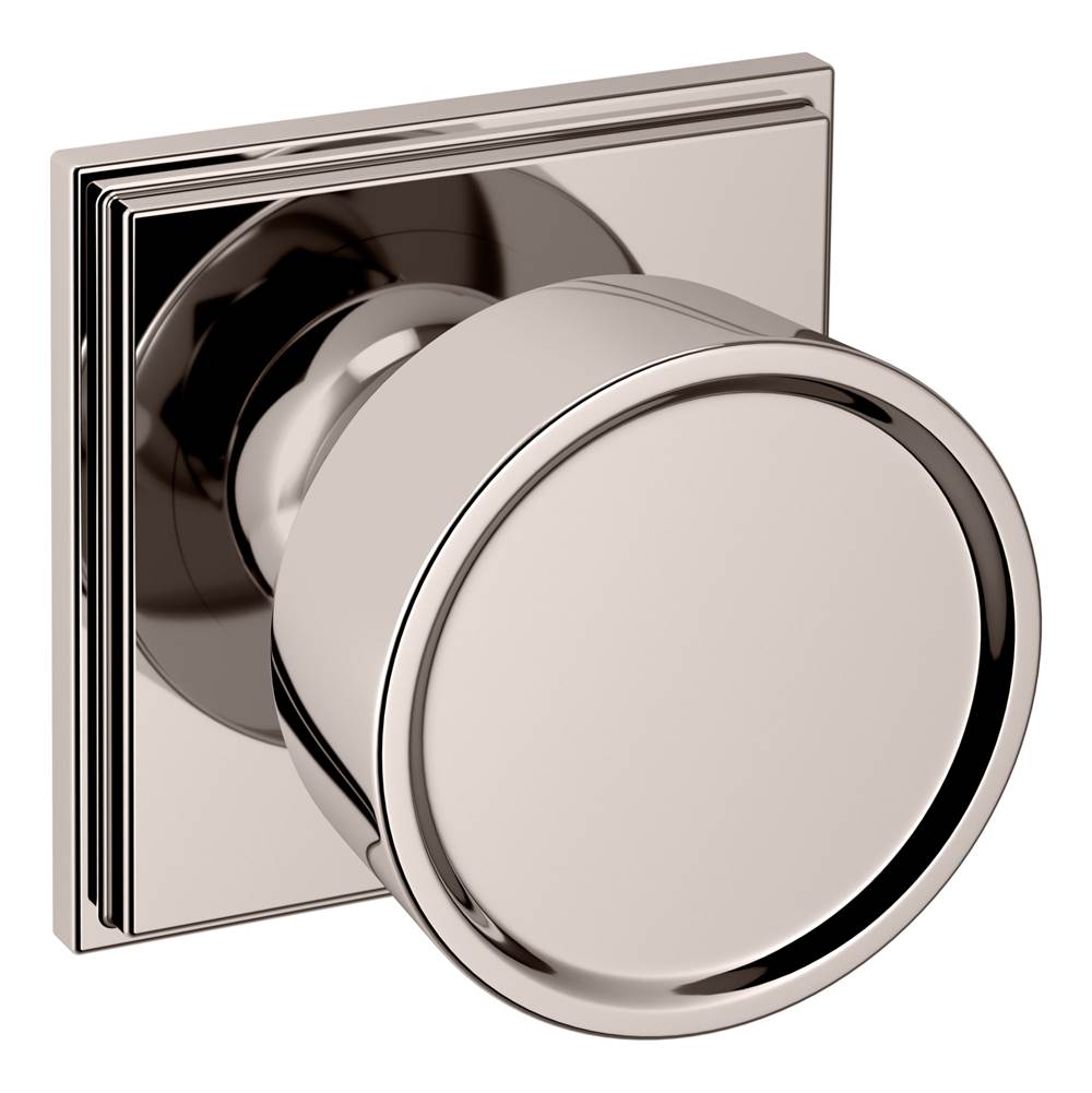 Baldwin - K008 PASS KNB 2-3/8 - Polished Nickel,Lifetime Finish