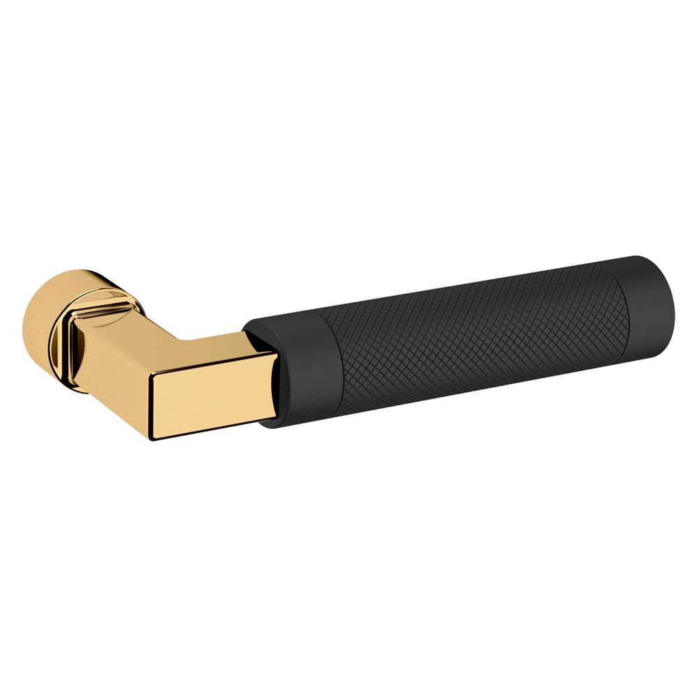 Baldwin - L030 Mixed finish Lever (031 Shank x  190 Grip) - Non Lacquered Brass,Satin Black