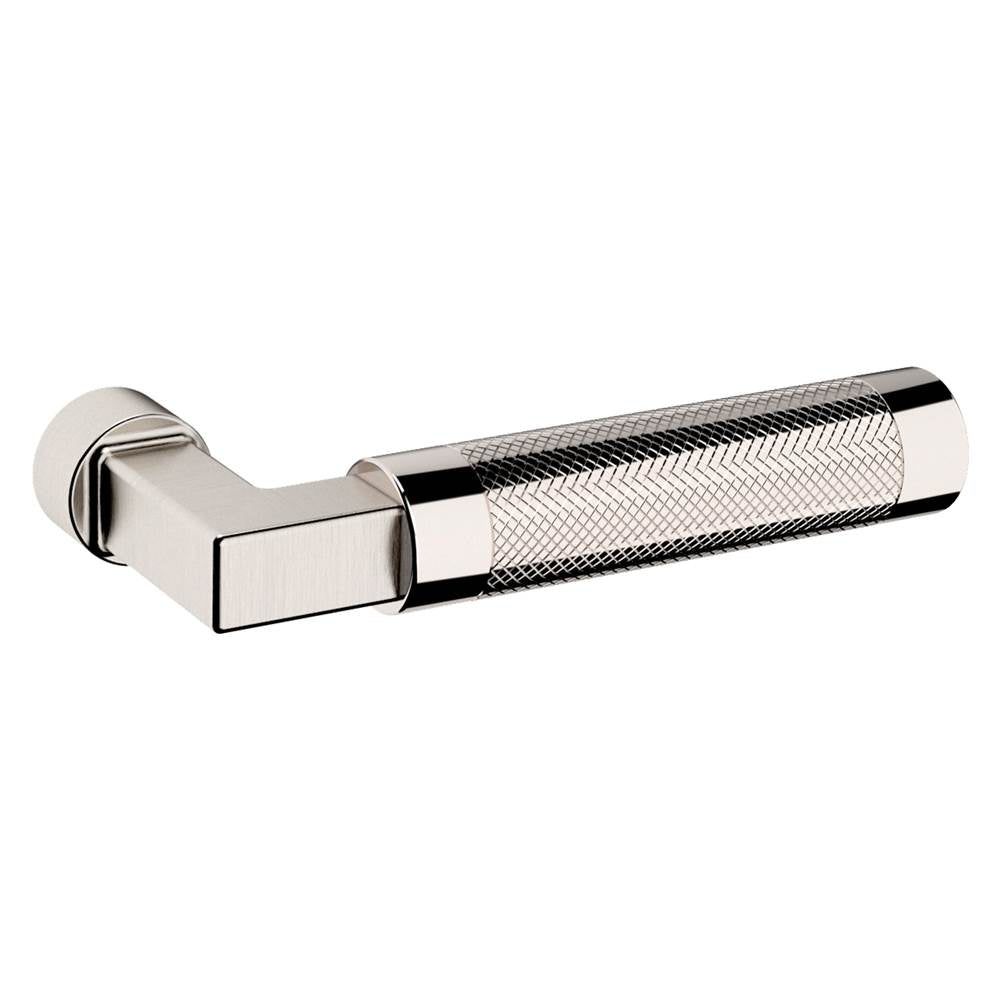 Baldwin - L030 Mixed finish Lever (056 Shank x 055 Grip) - Satin Nickel,Lifetime Finish,Polished Nickel,Lifetime Finish