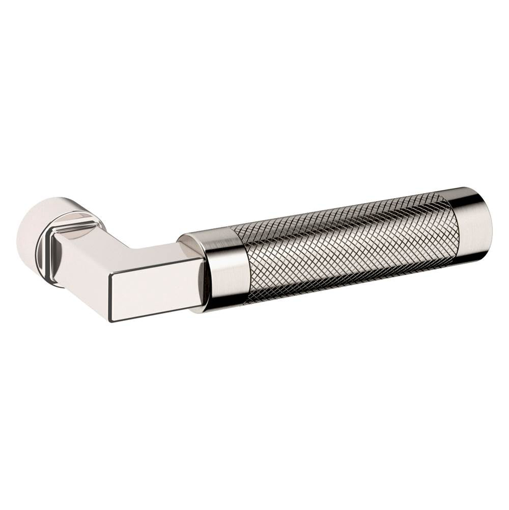 Baldwin - L030 Mixed finish Lever (055 Shank x 056 Grip) - Polished Nickel,Lifetime Finish,Satin Nickel,Lifetime Finish