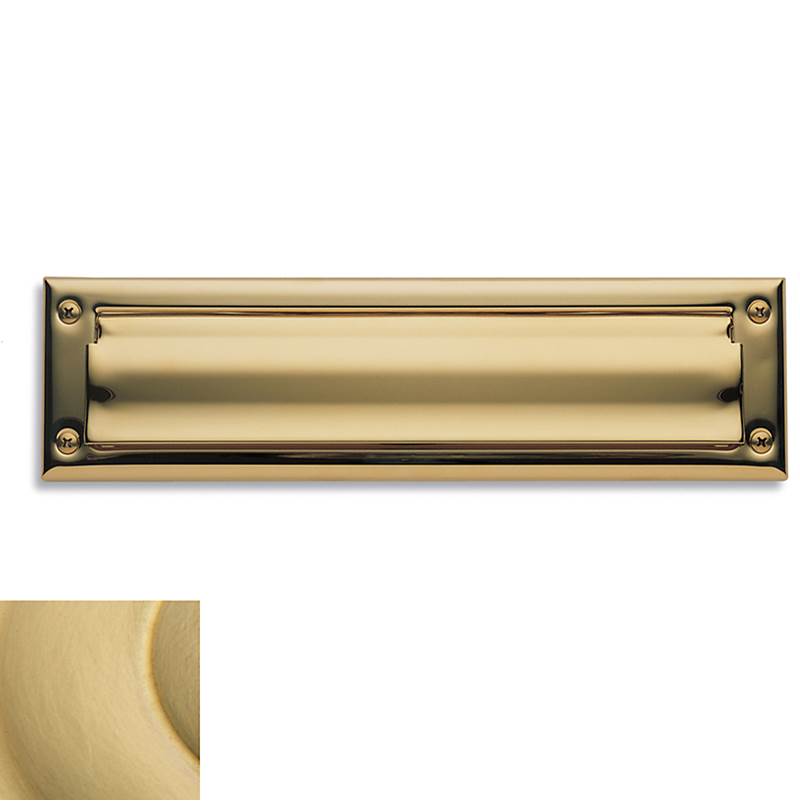 Baldwin - 0014 LETTER BOX PLT 044 - Lifetime Satin Brass
