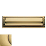 Baldwin - 0014 LETTER BOX PLT 060 - Satin Brass and Brown