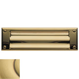 Baldwin - 0015 LETTER BOX PLT 060 - Satin Brass and Brown