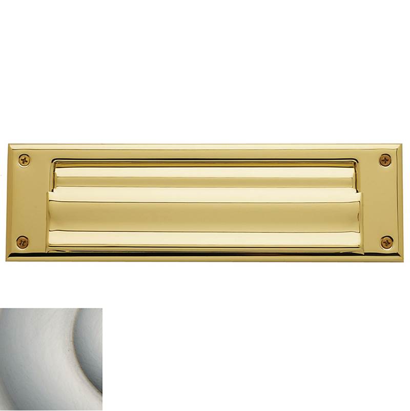 Baldwin - 0017 LETTER BOX PLT 056 - Lifetime Satin Nickel