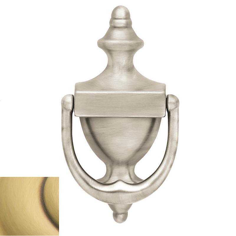 Baldwin - 0102 COLONIAL DR KNOCKER - Satin Brass and Brown