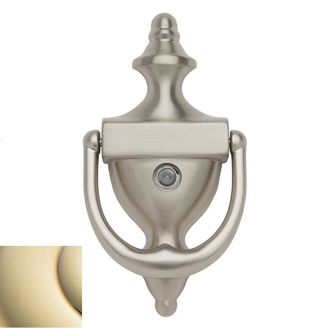 Baldwin - 0103 KNOCKER W/SCOPE 003 - Lifetime Polished Brass