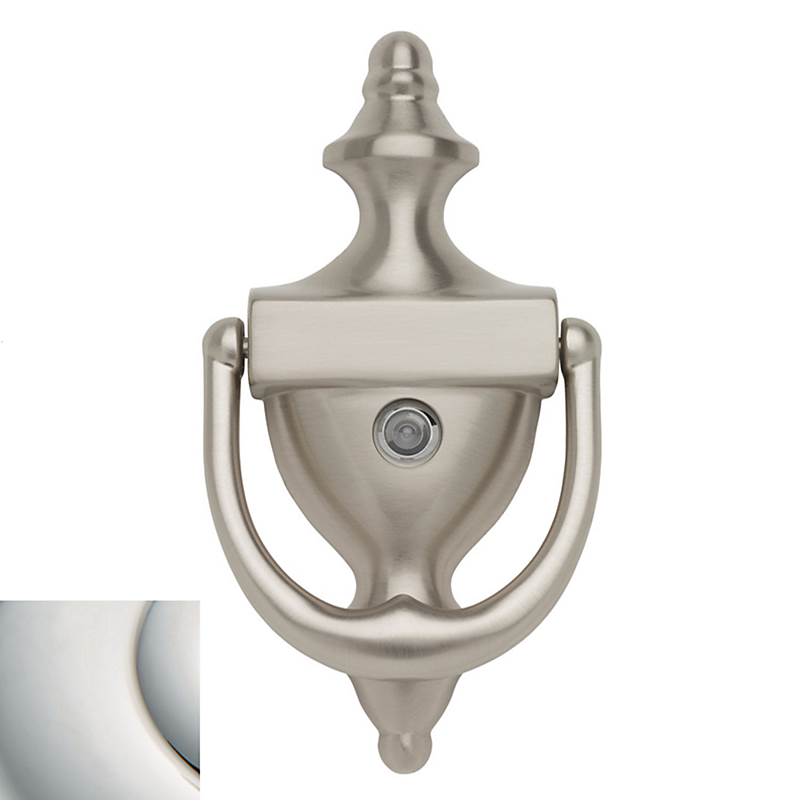 Baldwin - 0103 KNOCKER W/SCOPE 055 - Lifetime Polished Nickel