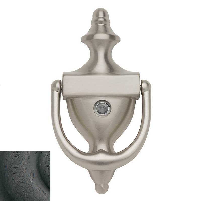 Baldwin - 0103 KNOCKER W/SCOPE 402 - Distressed Oil-Rubbed Bronze