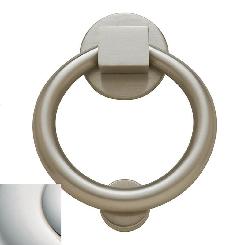 Baldwin - 0195 RING DR KNOCKER 055 - Lifetime Polished Nickel