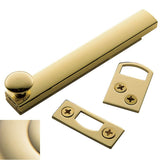 Baldwin - 0322 SURFACE BOLT 4 003 - Lifetime Polished Brass