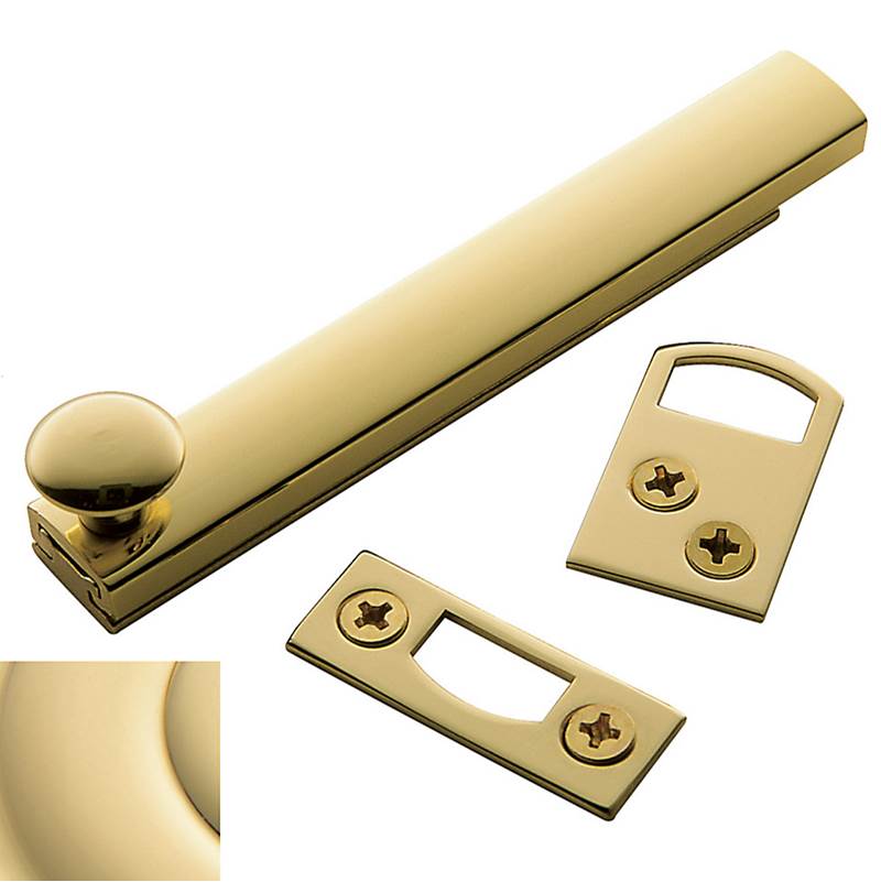 Baldwin - 0322 SURFACE BOLT 4 031 - Non-Lacquered Brass
