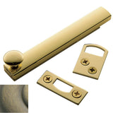 Baldwin - 0322 SURFACE BOLT 4 050 - Satin Brass and Black