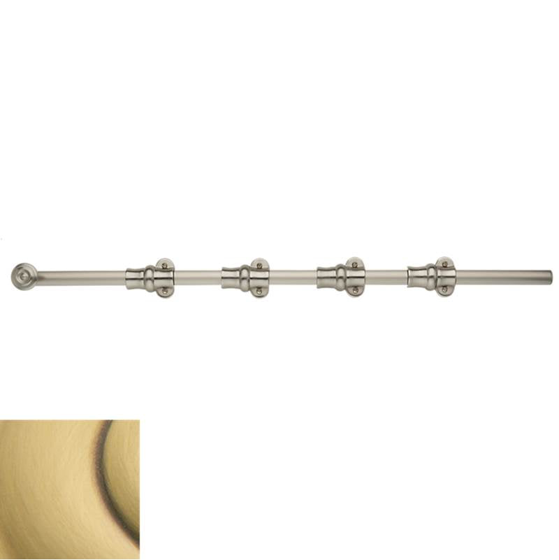 Baldwin - 0383 SURFACE BOLT 24 060 - Satin Brass and Brown