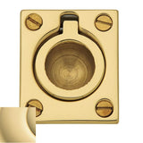 Baldwin - 0392 FLUSH RING PULL 031 - Non-Lacquered Brass