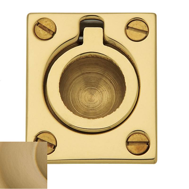 Baldwin - 0392 FLUSH RING PULL 033 - Vintage Brass