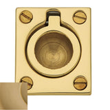 Baldwin - 0392 FLUSH RING PULL 033 - Vintage Brass