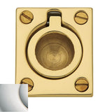 Baldwin - 0392 FLUSH RING PULL 055 - Lifetime Polished Nickel