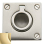 Baldwin - 0393 FLUSH RING PULL 031 - Non-Lacquered Brass