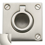 Baldwin - 0393 FLUSH RING PULL 140 - Polished Nickel