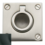 Baldwin - 0393 FLUSH RING PULL 190 - Satin Black
