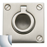 Baldwin - 0393 FLUSH RING PULL 260 - Polished Chrome