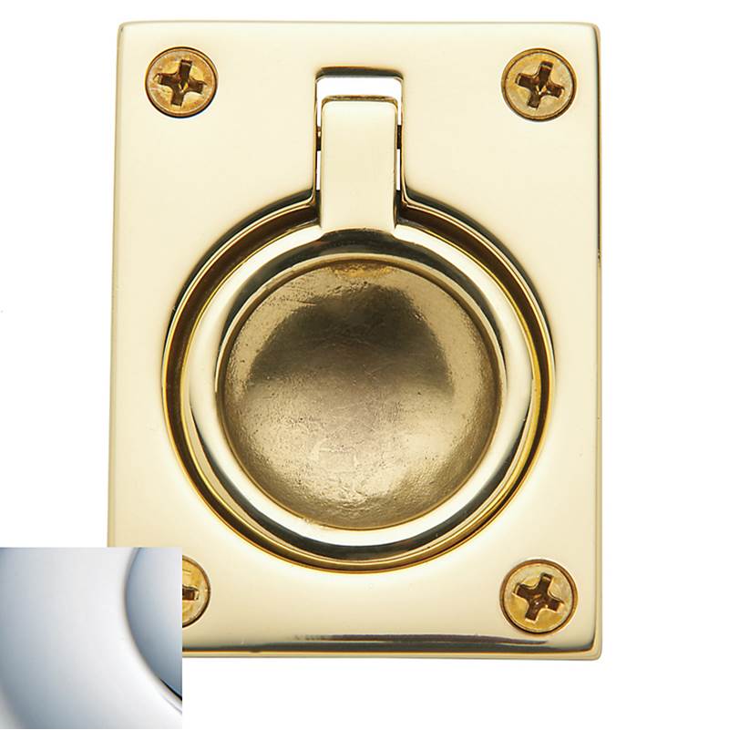 Baldwin - 0394 FLUSH RING PULL 260 - Polished Chrome