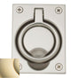 Baldwin - 0395 FLUSH RING PULL 003 - Lifetime Polished Brass