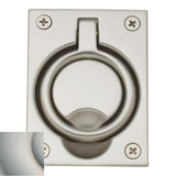 Baldwin - 0395 FLUSH RING PULL 056 - Lifetime Satin Nickel