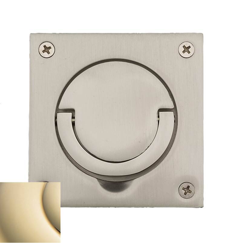 Baldwin - 0397 FLUSH RING PULL 003 - Lifetime Polished Brass