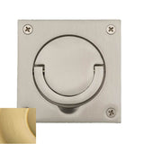 Baldwin - 0397 FLUSH RING PULL 044 - Lifetime Satin Brass