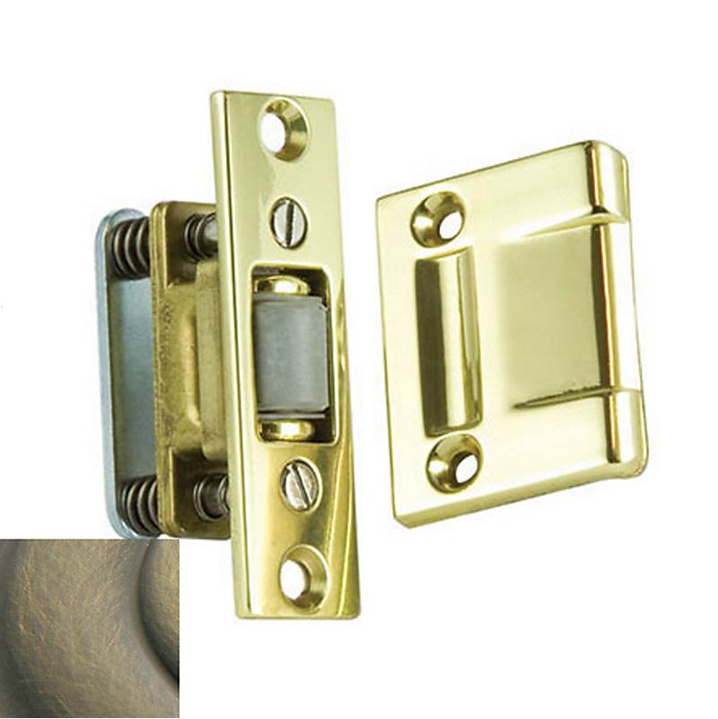 Baldwin - 0430 ROLLER LATCH 050 - Satin Brass and Black