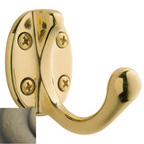 Baldwin - 0782 COSTUME HOOK 050 - Satin Brass and Black