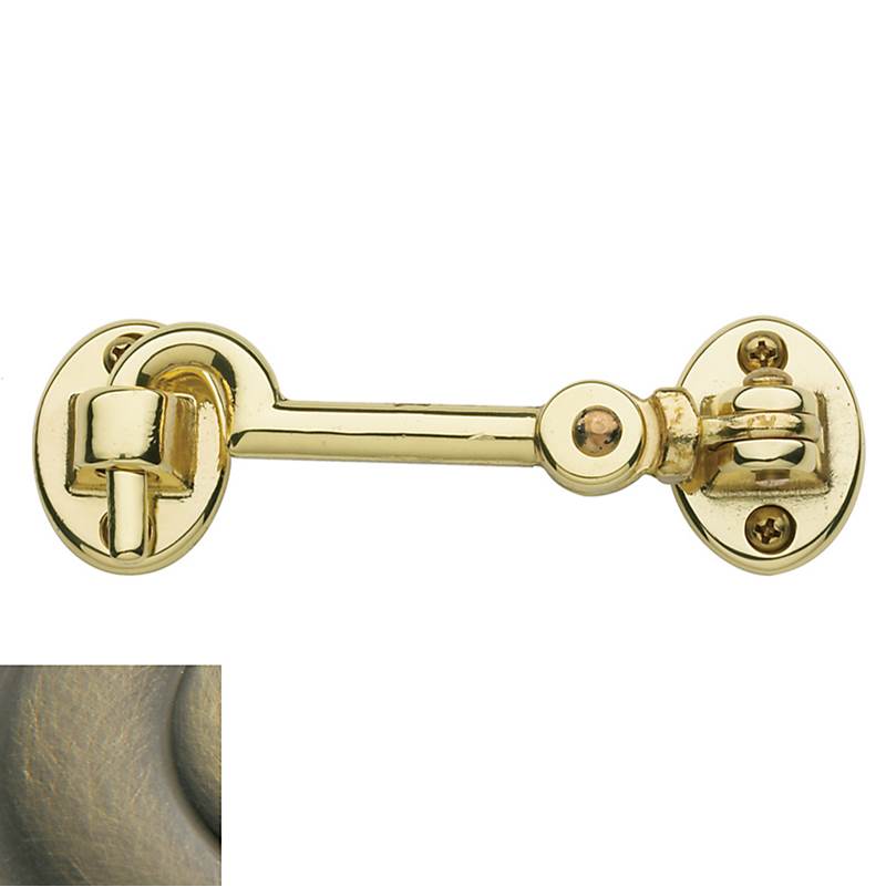 Baldwin - 0951 CABIN DR HOOK 3.5 - Satin Brass and Black