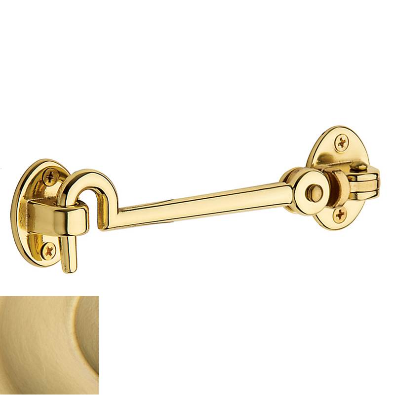 Baldwin - 0952 CABIN DR HOOK 5.5 - Lifetime Satin Brass