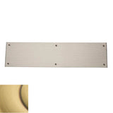 Baldwin - 2124 PUSH PLATE 4X16 060 - Satin Brass and Brown