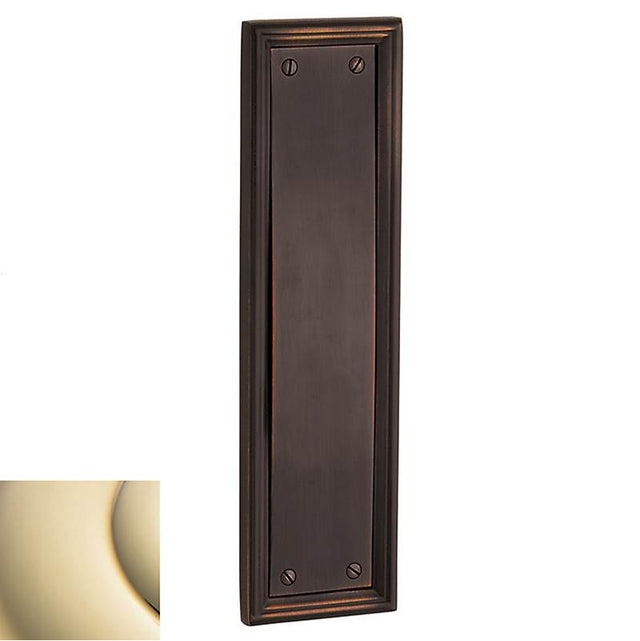 Baldwin - 2281 PUSH PLATE 003 - Lifetime Polished Brass