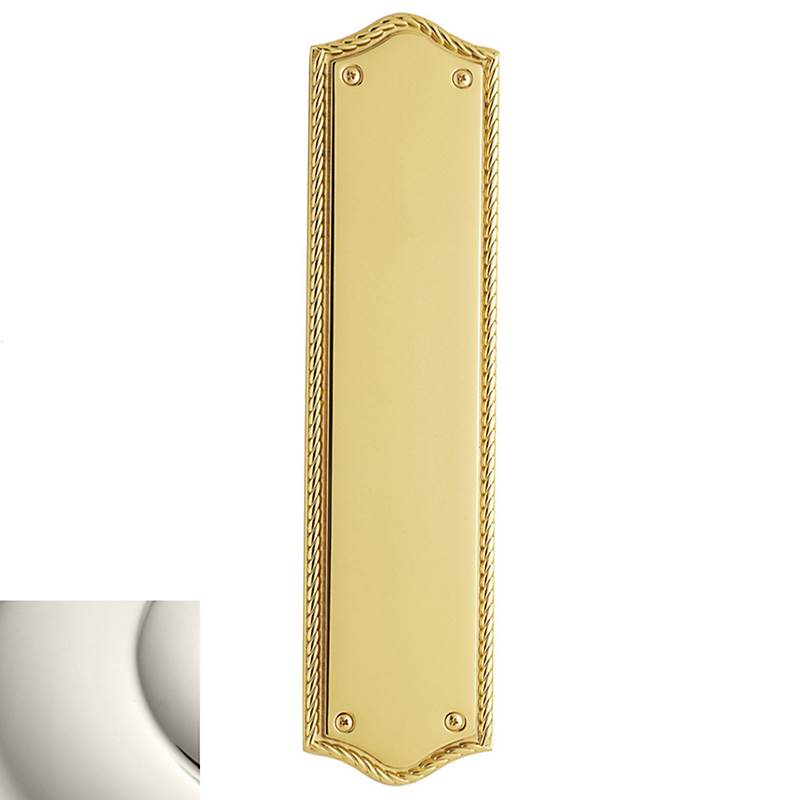 Baldwin - 2285 PUSH PLATE 140 - Polished Nickel