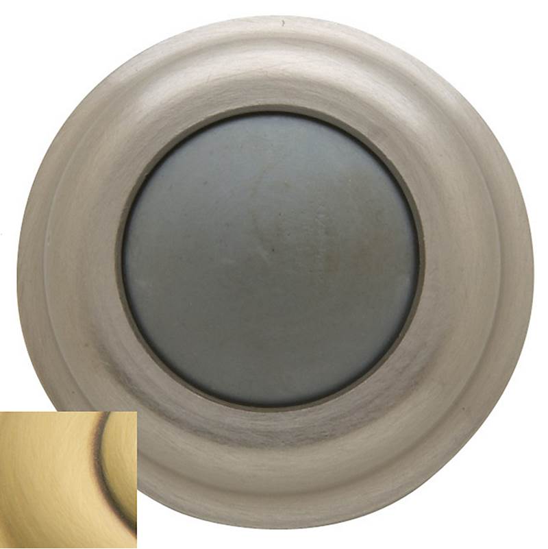 Baldwin - 4015 WALL BUMPER 060 - Satin Brass and Brown