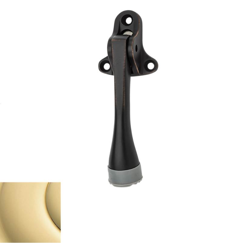 Baldwin - 4100 LVR DOOR HOLDER 031 - Non-Lacquered Brass