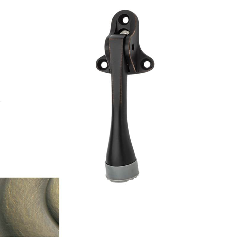 Baldwin - 4100 LVR DOOR HOLDER 050 - Satin Brass and Black