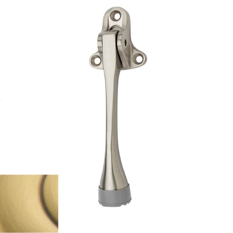 Baldwin - 4105 LVR DOOR HOLDER 060 - Satin Brass and Brown