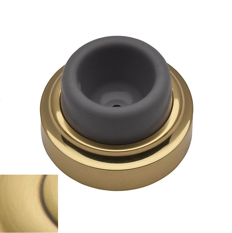 Baldwin - 4273 WALL BUMPER 060 - Satin Brass and Brown