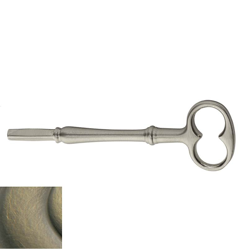 Baldwin - 6703 EMERGENCY KEY 050 - Satin Brass and Black