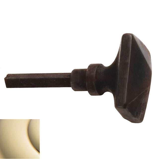 Baldwin - 6729 TURN KNB EXTENDED 0 - Lifetime Polished Brass