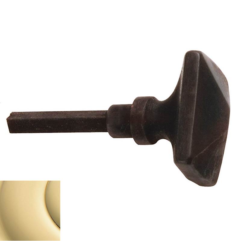 Baldwin - 6729 TURN KNB EXTENDED 0 - Non-Lacquered Brass