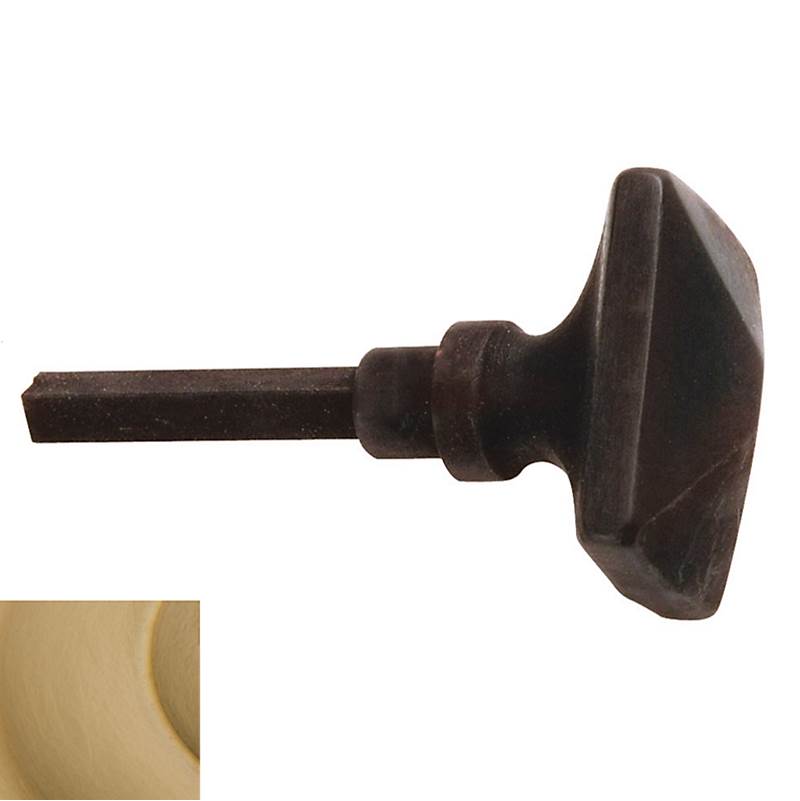 Baldwin - 6729 TURN KNB EXTENDED 0 - Vintage Brass