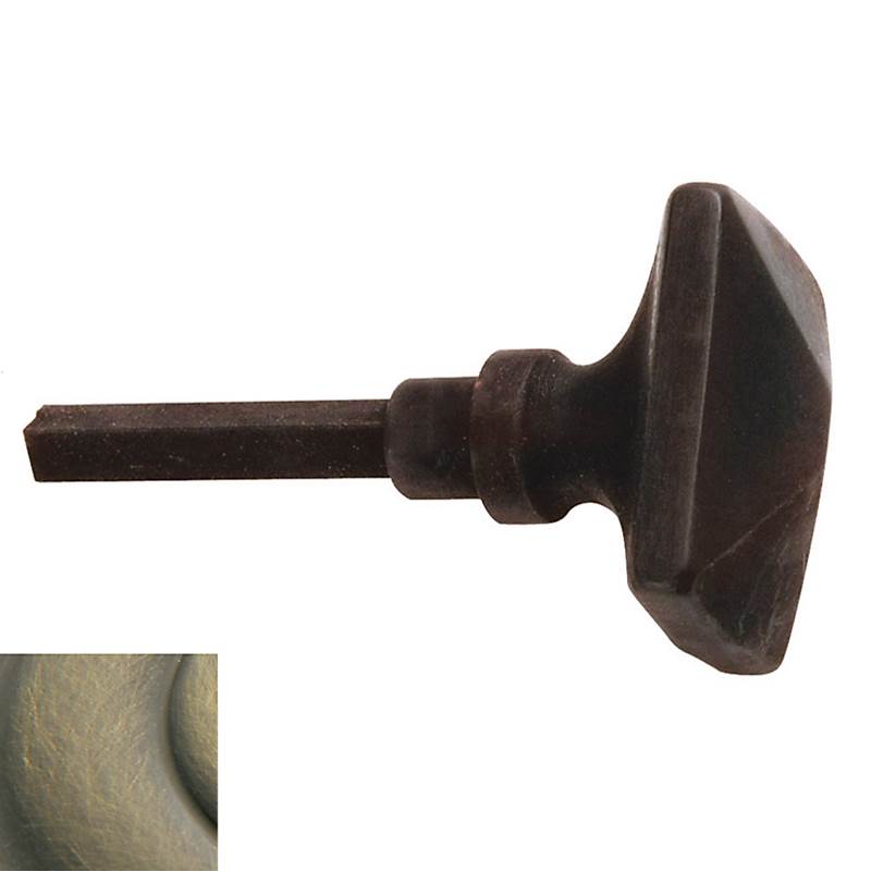 Baldwin - 6729 TURN KNB EXTENDED 0 - Satin Brass and Black