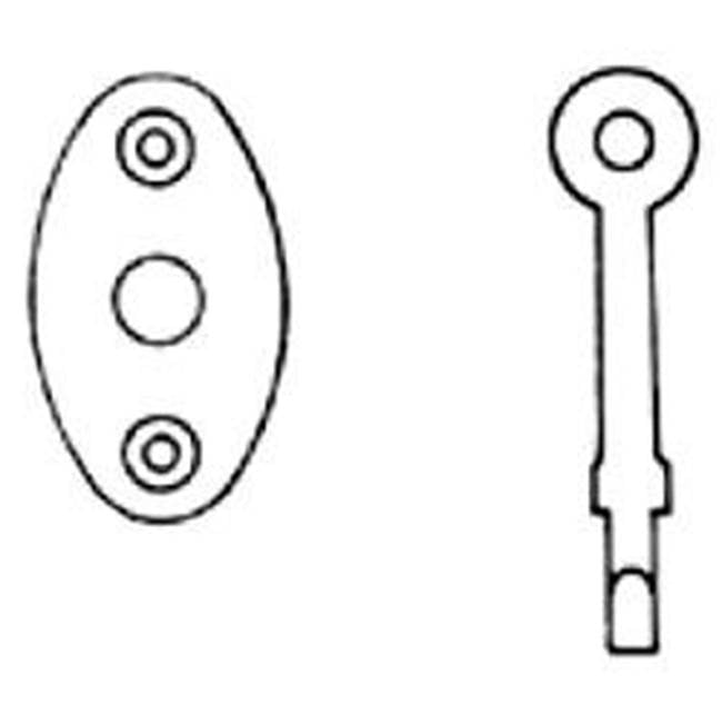 Baldwin - 0416 EMER RELEASE TRM - Distressed Oil-Rubbed Bronze
