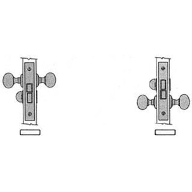 Baldwin - 8540 2.5 BACKSET PRIV - Polished Chrome